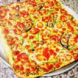Loaded pizza